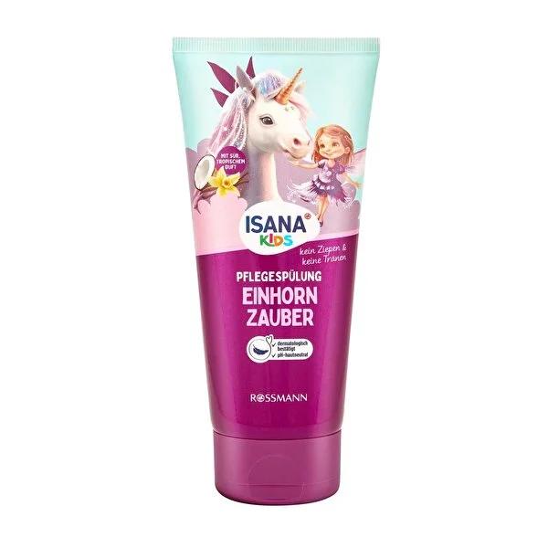 Isana Kids Unicorn Hair Care Spray for Children - Gentle, 200ml, Fun Design Isana Kids Unicorn Hair Spray - Gentle Kids Hair Care Kids hair care spray, Unicorn hair spray, Isana Kids hair products, Children's hair care, Gentle hair spray for kids, Hair care for children, Kids cosmetics, Unicorn theme products, 200ml hair spray, Isana brand, Hair detangling spray, Kids hair products
