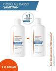 Ducray Anaphase Plus Anti-Hair Loss Shampoo 400ml x 2 - Strengthens Hair, Treats Hair Loss Ducray Anaphase Plus Anti-Hair Loss Shampoo 400ml x 2 Anti-Hair Loss Shampoo, Ducray Anaphase Plus, Hair Loss Treatment, Hair Strengthening Shampoo, Scalp Health, Hair Care, Cosmetics, Dermatologically Tested, 5-alpha-reductase inhibitor, Vasodilator agents, Hydrolyzed wheat proteins