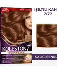 Wella Koleston Supreme Hair Dye 7/77 Işıltılı Kahve - Luxurious Cream Dye for Vibrant Color - view 4
