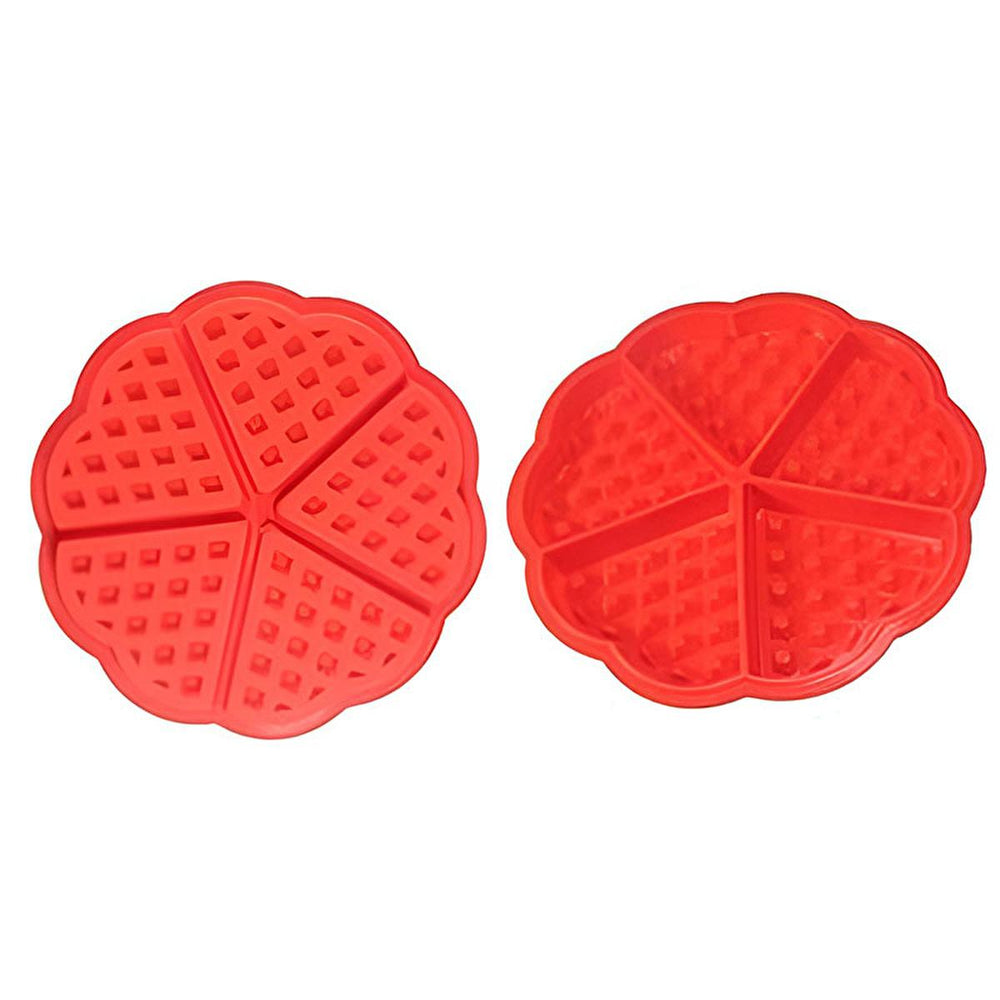 Epinox 5-Section Silicone Waffle Mold - Non-Stick, Easy Clean Waffle Maker for Home Bakers