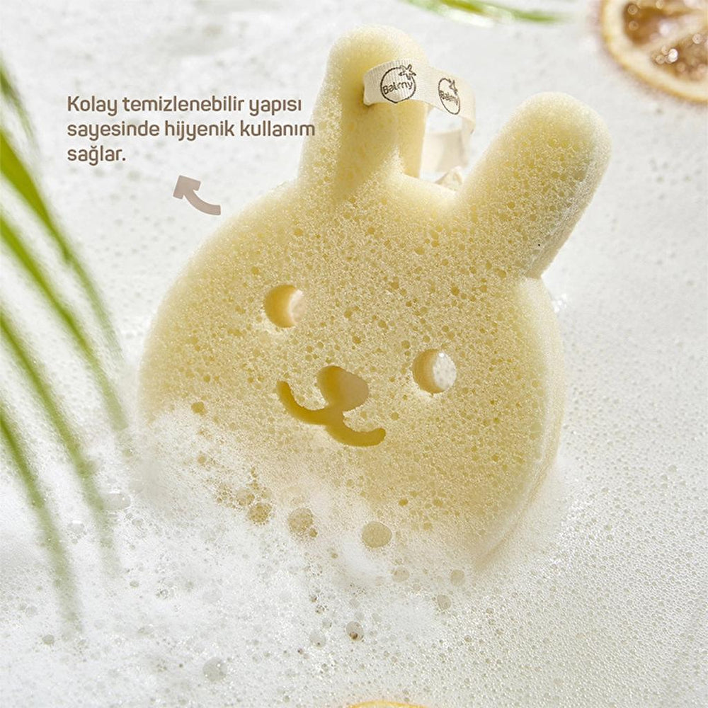 Balmy Bunny Baby Bath Sponge for Gentle Cleansing