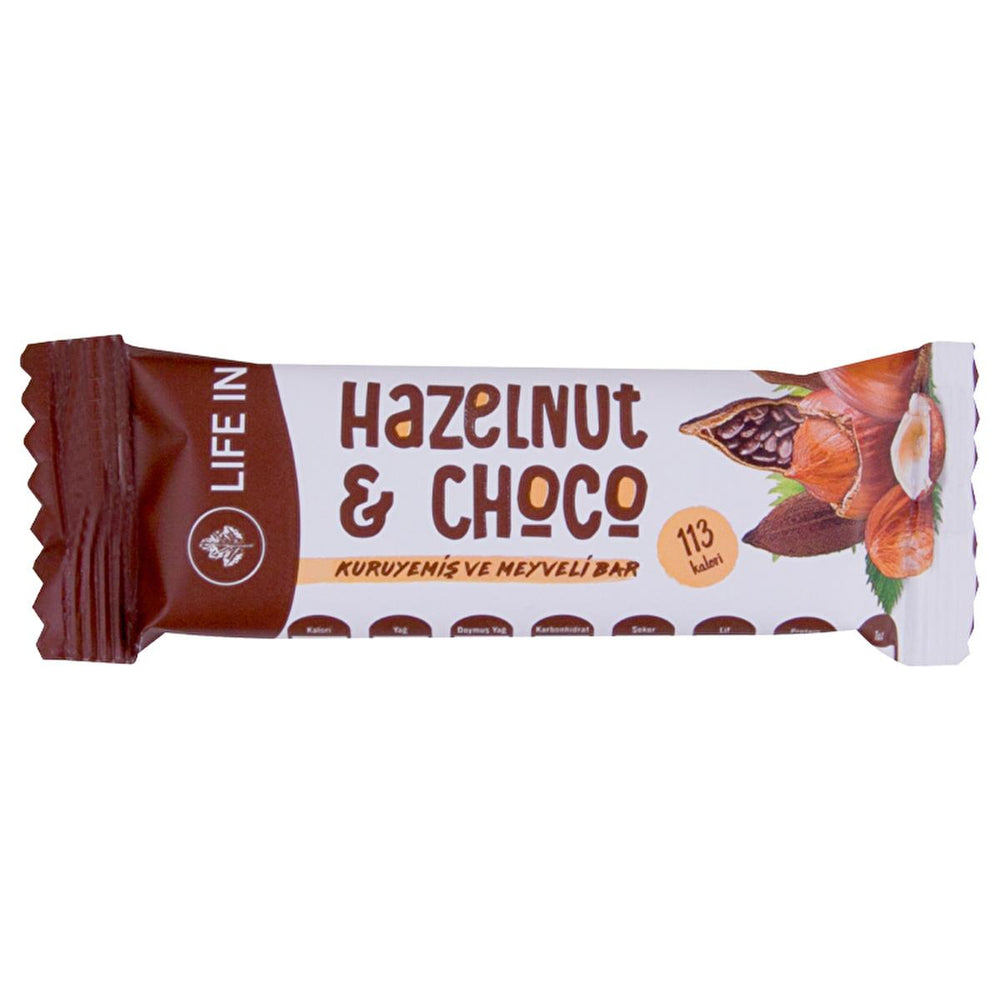 Life In Vegan Gluten-Free Nut and Fruit Bar - Healthy Snack, No Added Sugar, Rich in Nuts and Fruits - Food & Candy