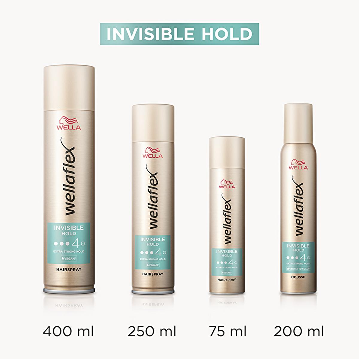 Wella Invisible Hold Extra Strong Hold Hair Spray - Vegan, UV Protection, 48hr Hold Wella Invisible Hold Hair Spray - 48hr Extra Strong Hold Invisible Hold Hair Spray, Extra Strong Hold Hair Spray, Vegan Hair Spray, UV Protecting Hair Spray, Long Lasting Hair Styling, Wella, Hair Care, Styling Products, Vegan Beauty, Cruelty-Free, UV Protection, Long Lasting Hold, Non-Sticky Hair Spray, Gentle on Scalp, 48hr Hold, Hair Styling Solutions