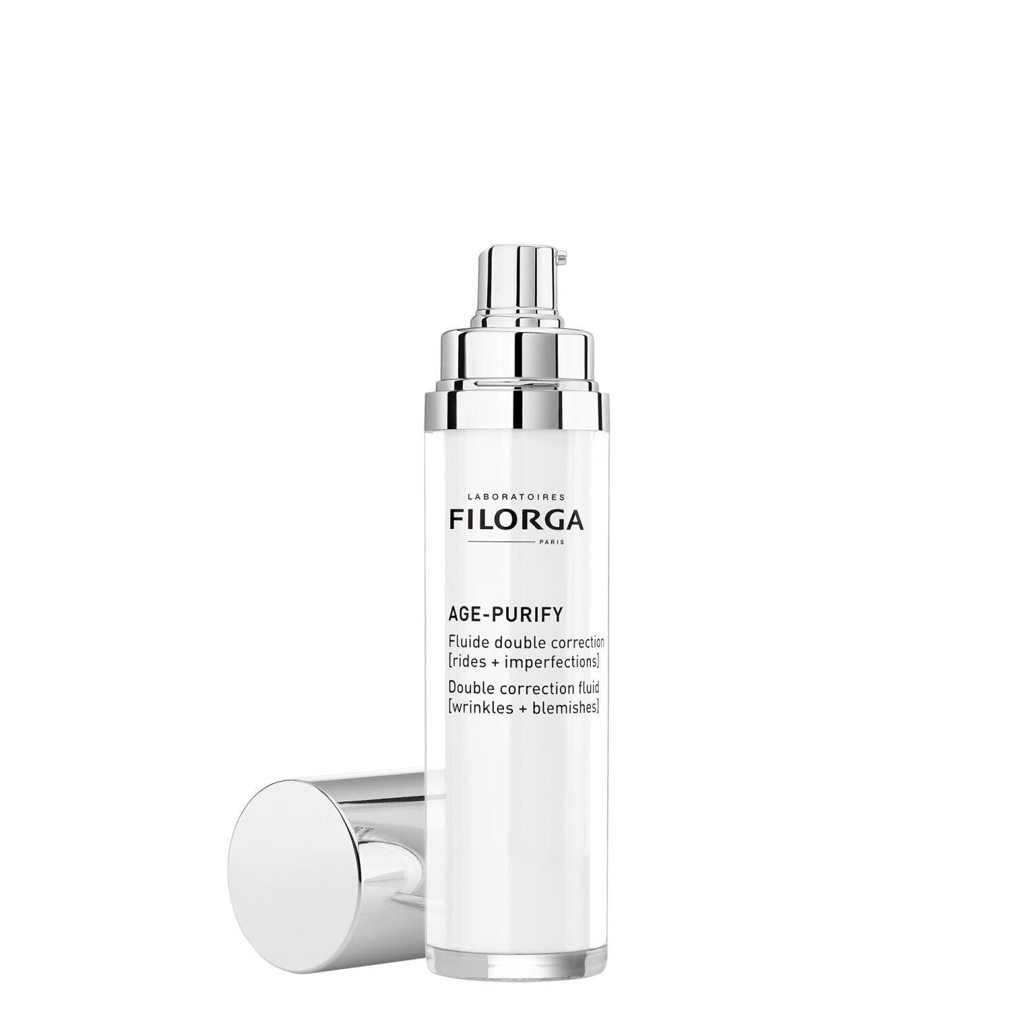 Filorga Age Purify Double Correction Fluid 50ml - Anti-Aging Facial Fluid for Oily Skin with Hyaluronic Acid and Peptides Filorga Age Purify Double Correction Fluid - Anti-Aging Skincare Anti-Aging Facial Fluid, Double Correction Fluid, Filorga Age Purify, Anti-wrinkle skincare, Lightweight moisturizer for oily skin, Skincare with hyaluronic acid and peptides, Facial care, Anti-aging skincare, Oily skin solutions, Combination skin care, Skincare for youthful appearance