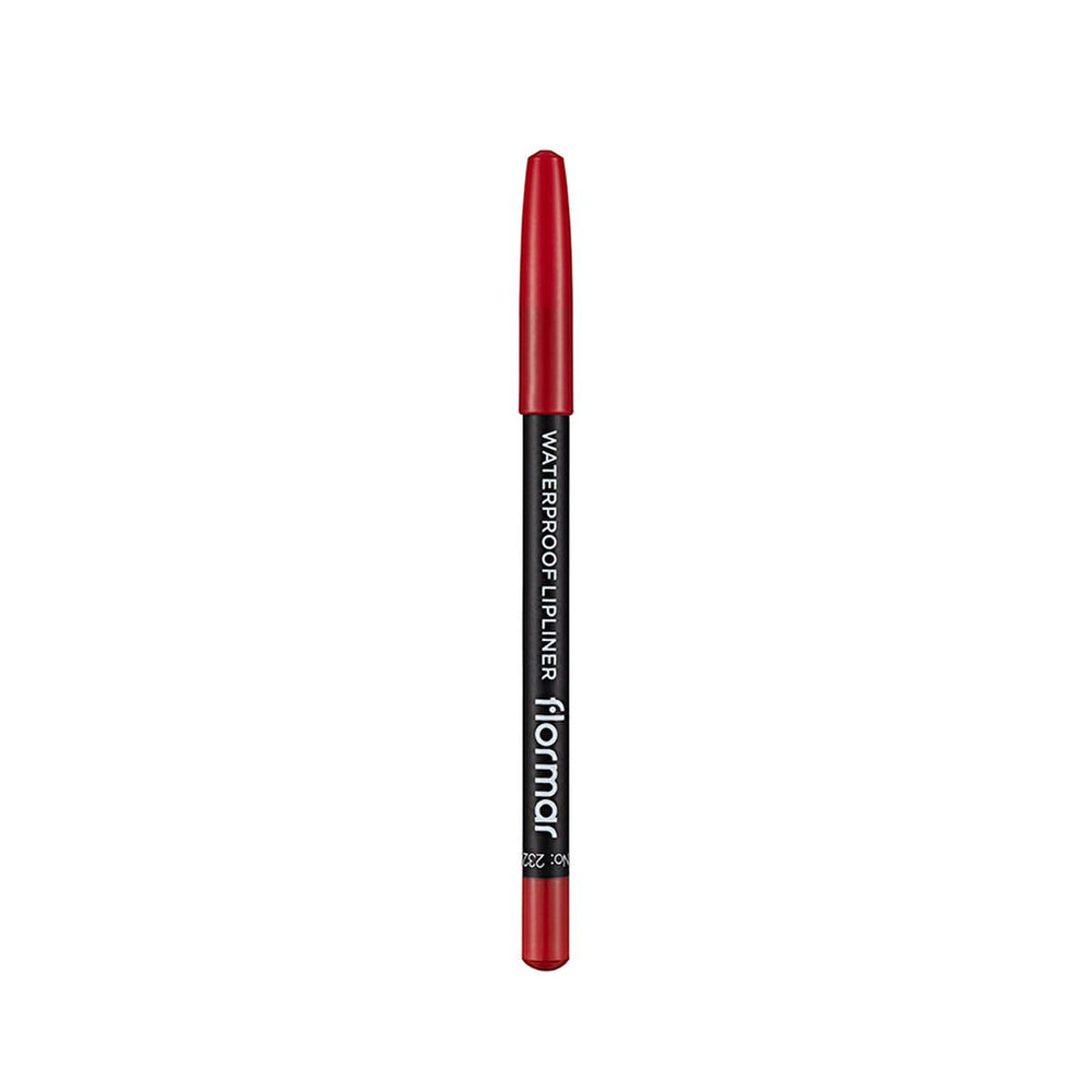 Flormar Waterproof Matte Lip Liner - Passionate Red: Long Lasting, High Pigment, Precise Definition Flormar Waterproof Matte Lip Liner: Long Lasting Color waterproof lip liner, matte lip liner, long lasting lip liner, high pigment lip liner, lip liner pencil, Flormar lip liner, red lip liner, nude lip liner, lip liner, waterproof, matte, long-lasting, high pigment, lip definition, lip contouring, precise application, vitamin C, vitamin E, cosmetic, makeup, beauty, lip pencil, red lipstick, nude lipstick, li