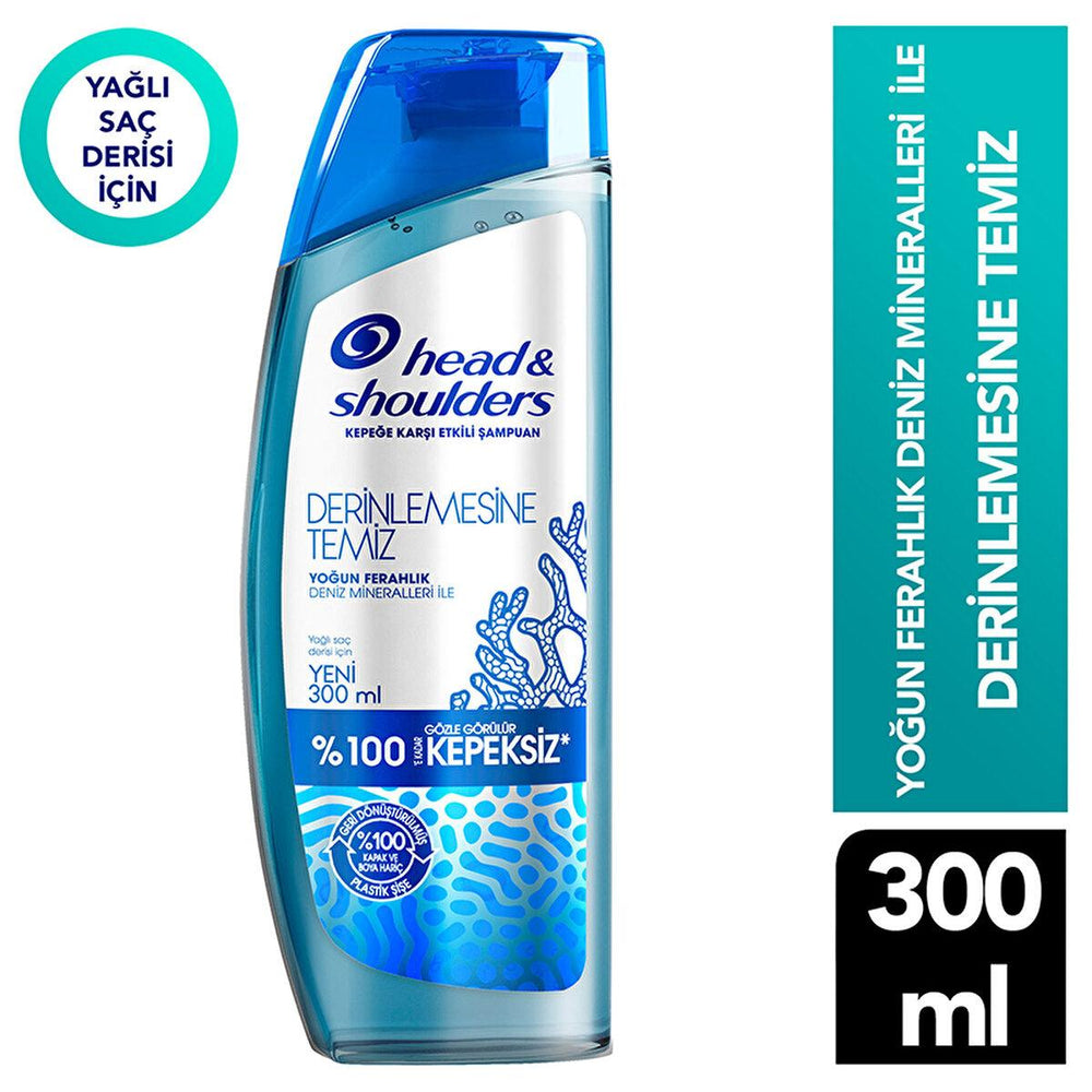 Head & Shoulders Anti-Dandruff Shampoo for Scalp Detox, Silikon-Free, pH Balanced - 10.14 fl oz - Shampoo