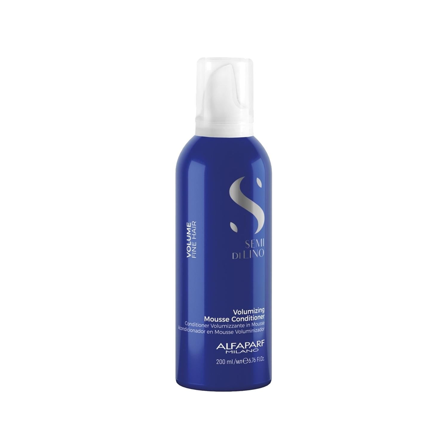 Alfaparf Semi Di Lino Volumizing Hair Foam & Care Cream 200ml - Adds Volume, Nourishes & Styles Hair Alfaparf Semi Di Lino Volumizing Hair Foam 200ml hair volumizing foam, Semi Di Lino hair care, Alfaparf hair products, hair care cream, volumizing hair foam, hair volume, hair nourishment, hair styling, fine hair, limp hair, hair care routine, salon quality hair care