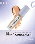 Pastel Makeup Eye Cream Concealer: 2-in-1 Hydrating Satin Concealer & Brightening Eye Cream for Dark Circles - Göz Kremi Aydınlatıcısı Pastel Eye Cream Concealer: Hydrating Dark Circle Eraser eye cream concealer, hydrating eye cream, satin concealer, dark circle concealer, brightening eye cream, eye care makeup, göz kremi, göz altı kapatıcısı, 24-hour hydration concealer, eye cream, concealer, hydrating, satin finish, dark circles, brightening, skin care, makeup, beauty, cosmetics, all skin types, white flo