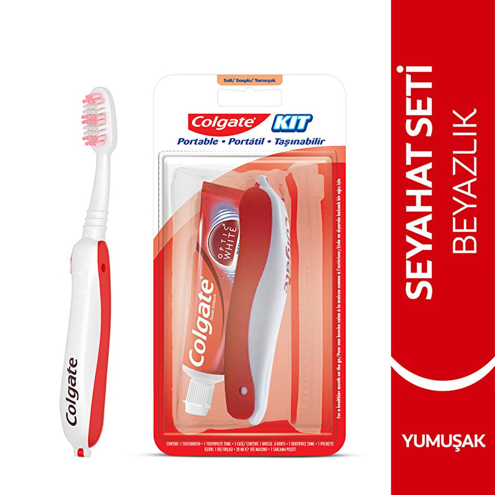 Colgate Optic White: Teeth Whitening Travel Kit - Portable Oral Care for Fresh Breath On-the-Go! Mini Toothpaste & Folding Toothbrush Colgate Travel Whitening Kit: Fresh Breath On-The-Go! travel toothpaste, travel toothbrush, teeth whitening travel kit, portable oral care, Colgate travel set, folding toothbrush travel, mini toothpaste, travel size toothpaste, teeth whitening kit travel size, oral hygiene travel, travel kit, oral care, teeth whitening, dental hygiene, travel essentials, TSA approved, compact