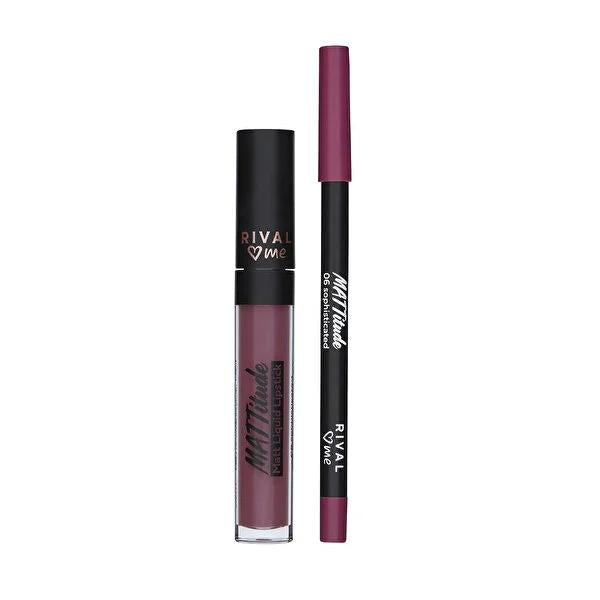 Rival Loves Me Matte Lipstick & Liner Kit - Long Lasting Lip Color Makeup Rival Loves Me Matte Lipstick Kit - Long Lasting Lip Color Lip Care, Matte Lipstick, Lip Liner, Long Lasting Lip Color, Makeup Kit, Cosmetics, Beauty Products, Lipstick Set, Matte Finish Lipstick, Creamy Lipstick, Lip Makeup, Makeup Essentials, Lip Color, Long Lasting Makeup