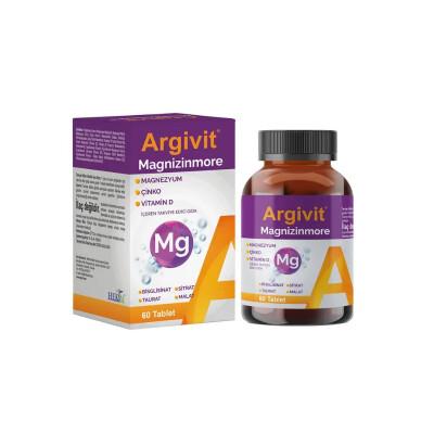 Argivit Magnizinmore: Advanced Magnesium Complex + Vitamin B & D for Enhanced Absorption, Energy & Bone Health - 60 Tablets Argivit Magnizinmore: Magnesium + B & D Vitamins for Energy & Health Argivit Magnizinmore, magnesium supplement, vitamin B complex, zinc supplement, vitamin D3 supplement, adult vitamin, mineral supplement, magnesium taurate, magnesium bisglycinate, magnesium malate, magnesium citrate, vitamin B6, vitamin B1, vitamin D, energy supplement, immune support, bone health, muscle relaxation,