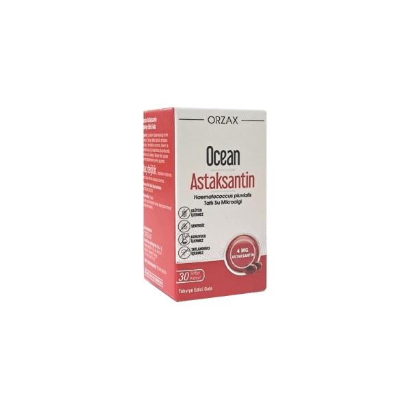 Ocean Astaxanthin 4mg - Natural Antioxidant Supplement for Cellular Health & Anti-Aging - 30 Softgels Ocean Astaxanthin 4mg: Natural Antioxidant for Health & Anti-Aging Astaxanthin supplement, Natural antioxidant, Dietary supplement, Antioxidant capsules, Ocean Astaxanthin, Astaxanthin 4mg, Health supplement, Cellular health support, antioxidant, anti-aging, free radical protection, sunflower oil, softgel, easy to swallow, health-conscious, adults, supplement, well-being, cellular health, natural, vibrant,