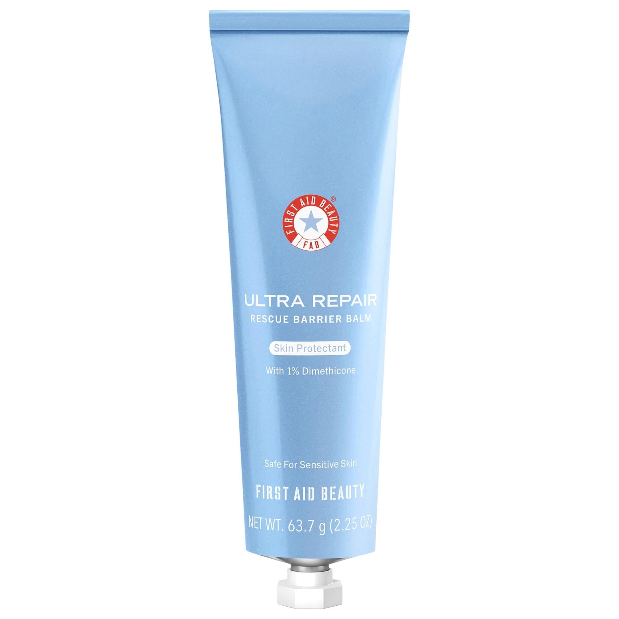 First Aid Beauty Ultra Repair Rescue Skin Barrier Balm: Intense Dry & Sensitive Skin Relief, 24-Hour Hydration, Vegan, Cruelty-Free First Aid Beauty Skin Repair Balm: Dry, Sensitive Skin Relief skin repair balm, sensitive skin balm, dry skin relief, redness relief balm, 24 hour hydration balm, non-comedogenic balm, vegan skin balm, cruelty-free balm, colloidal oatmeal balm, skin barrier repair, skin balm, sensitive skin, dry skin, redness relief, 24 hour hydration, vegan, cruelty-free, colloidal oatmeal, sk