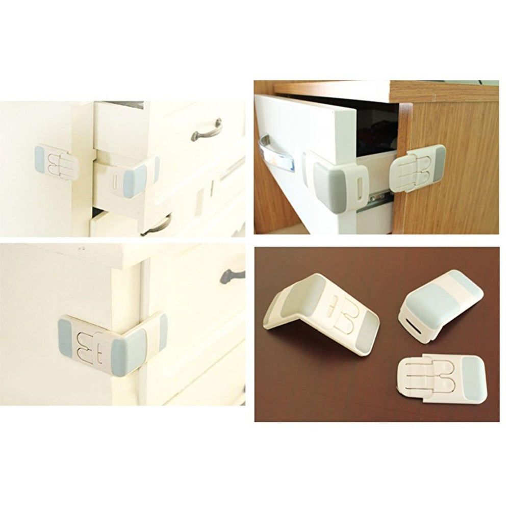 Miny Baby Safety Drawer Lock with Double Security Button - Childproof Solution for Parents - Baby Care