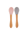 OiOi Mama Baby Spoon Set - Soft Silicone Tip & Bamboo Handle, Non-Toxic & Eco-Friendly, Ideal for Infants 9 - view 2