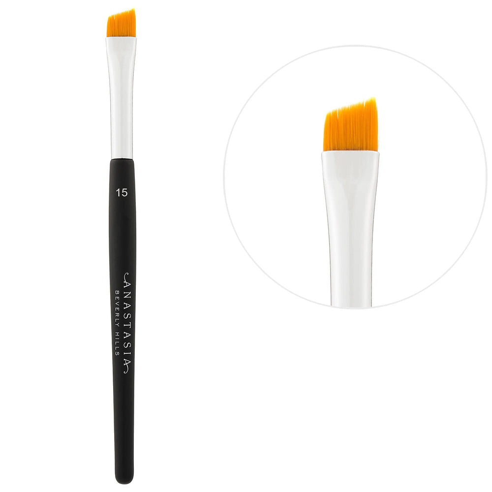 Angled Cut Brow Brush - Precision Sable Eyebrow Grooming Tool with Multi-Lacquered Wooden Handle Angled Cut Brow Brush for Precision Grooming brow brush, angled cut brush, sable brow brush, precision brow shaping, eyebrow grooming tool, makeup brushes, beauty tools, cosmetic brushes, eyebrow maintenance, precision grooming, beauty essentials, makeup accessories, grooming tools