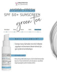 Skin401 SPF50+ Hydra-Fresh Sunscreen: Vegan, Cruelty-Free Sun Protection with Green Tea, Aloe & Hyaluronic Acid for All Skin Types - 50ml Skin401 SPF50+ Vegan Sunscreen - Hydrating & Cruelty-Free SPF50+ Sunscreen, Hydrating Sunscreen, Vegan Sunscreen, Green Tea Sunscreen, Sun protection for all skin types, Cruelty-free sunscreen, Moisturizing sunscreen, Facial Sunscreen, Aloe Vera Sunscreen, Hyaluronic Acid Sunscreen, Sunscreen, SPF 50+, Hydra-Fresh, Green Tea Extract, Aloe Vera, Hyaluronic Acid, Panthenol,