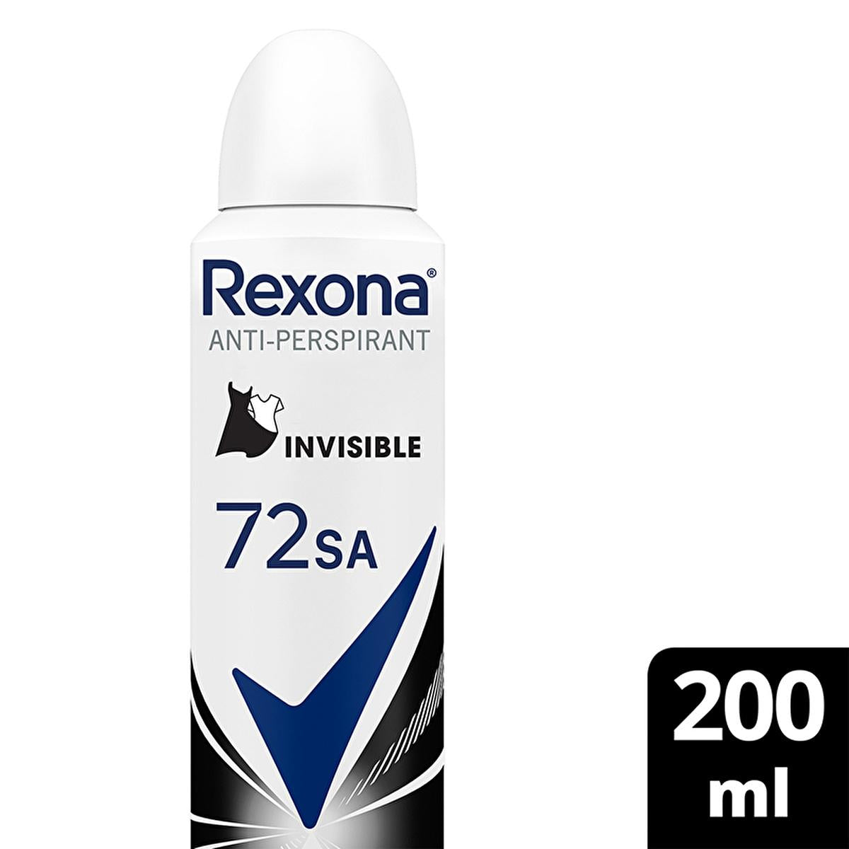 Rexona Women's Deodorant Spray - 72-Hour Antiperspirant Protection, Invisible Black + White, 200ml Rexona 72-Hour Deodorant Spray for Women - Invisible Black + White Rexona Women's Deodorant Spray, 72-hour antiperspirant protection, Invisible Black + White Deodorant, Long-lasting deodorant for women, Antiperspirant deodorant spray, Women's personal care, Active lifestyle products, Long-lasting freshness, Confidence booster, Clothing-friendly deodorant, Cost-effective personal care