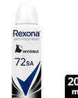 Rexona Women's Deodorant Spray - 72-Hour Antiperspirant Protection, Invisible Black + White, 200ml Rexona 72-Hour Deodorant Spray for Women - Invisible Black + White Rexona Women's Deodorant Spray, 72-hour antiperspirant protection, Invisible Black + White Deodorant, Long-lasting deodorant for women, Antiperspirant deodorant spray, Women's personal care, Active lifestyle products, Long-lasting freshness, Confidence booster, Clothing-friendly deodorant, Cost-effective personal care