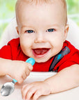 Babyjem Stainless Steel Baby Utensil Set - BPA Free, Ergonomic Design for Independent Eating - view 2