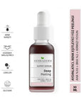 Herbaderm Deep Red Exfoliating Facial Serum: Glycolic & Salicylic Acid Peel for Acne, Dark Spots, & Brighter Skin - 1 fl oz Herbaderm Red Peel Serum: Exfoliate Acne & Brighten Skin facial serum, chemical peel, red peeling serum, glycolic acid serum, salicylic acid serum, exfoliating serum, acne treatment, skin brightening serum, dark spot treatment, skin tone serum, exfoliation, radiance, glycolic acid, lactic acid, salicylic acid, mandelic acid, red algae extract, skin texture, acne, blackheads, dark spots