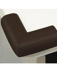 Miny Baby Brown Corner Protector - Soft Rubber Child Safety Protectors for Furniture Edges (4 Pack) Miny Baby Brown Corner Protector - Child Safety Solution baby corner protector, child safety corner protector, rubber corner protector, brown corner protector, childproofing corner protectors, baby safety products, child safety products, furniture edge protectors, soft rubber corner protectors, home safety solutions