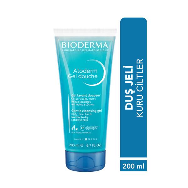 Bioderma Atoderm Shower Gel - Soap-Free Moisturizing Shower Gel for Dry & Sensitive Skin, 6.76 fl oz Bioderma Atoderm Shower Gel - Gentle & Moisturizing for Dry Skin Bioderma Atoderm Shower Gel, Soap-free shower gel, Sensitive skin care, Moisturizing shower gel, Dry skin relief, Gentle cleansing, Hypoallergenic, Fragrance-free is not applicable, Colorant-free, Skin Perfect technology, Dry skin, Sensitive skin, Shower gel, Body care, Skincare, Bioderma