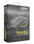 Everest SM-790 SWANKY 3200dpi Gaming Mouse - Precise Control, 6 Programmable Buttons, Durable Design Everest 3200dpi Gaming Mouse - Precise Control gaming mouse, 3200 DPI mouse, programmable mouse, gaming peripherals, precise gaming control, Everest SM-790 SWANKY, gaming accessories, customizable mouse, durable gaming mouse, black gaming mouse