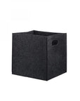 Homing - Multi-Purpose Felt Storage Basket with Handle, Collapsible Closet Organizer, 9.45 x 9.45 x 9.45 inches - view 2