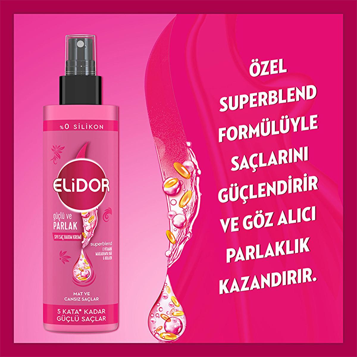 Elidor Superblend Hair Care Leave-In Conditioner - Silicone-Free, Coconut Oil, UV Protection - 6.76 fl oz Elidor Superblend Leave-In Conditioner - Silicone-Free & UV Protective Hair care product, Leave-in hair conditioner, Silicone-free hair care, Coconut oil hair treatment, UV protection for hair, Hair nourishment, Hair protection, Natural hair care, Hair softness, Hair shine, Hair manageability, Dry hair solution, Damaged hair repair
