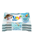 Uni Baby Active Toddler Wet Wipes for 24+ Months 3x15 Pack