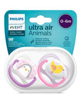 Philips Avent Ultra Air Animals Baby Pacifier 0-6m - Soft, Sterilizable, Comfort Pacifier for Newborns Philips Avent Ultra Air Animals Pacifier 0-6m - Comfort & Hygiene Philips Avent Ultra Air Pacifier, Baby Pacifier 0-6 Months, Soft Pacifier for Newborns, Sterilizable Pacifier Container, Comfort Pacifier for Infants, Baby Care, Newborn Essentials, Pacifier for Sensitive Skin, Easy to Clean Pacifier, Travel Friendly Baby Products