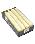 Rubin Licht Champagne Taper Candles for Elegant Dining 8-Pack