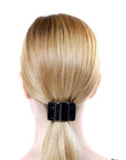 Linziclip Midi Pearl-Look White Hair Claw Clip for Secure Hold