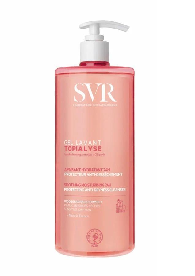 SVR Topialyse Gel Lavant - Gentle, Hypoallergenic Face Cleansing Gel for Sensitive & Dry Skin - Paraben-Free, Omega 3, 6, 9 Enriched SVR Topialyse Gel Lavant - Gentle Face Cleansing Gel Sensitive skin face wash, Hypoallergenic face cleanser, Glycerin face gel, Paraben-free skincare, Dry skin cleansing gel, Omega 3 face wash, Gentle face cleanser, Sensitive skin care, Dry skin care, Hypoallergenic skincare, Skincare for sensitive skin, Face wash for dry skin, Non-irritating face wash
