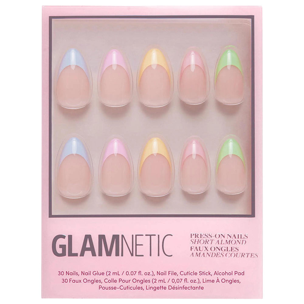 Glamnetic Press-On Nail Kit - Salon-Quality Manicure at Home with Reusable Nails, Gluten-Free & Cruelty-Free Glamnetic Press-On Nail Kit - Salon Quality at Home press-on nail kit, at-home nail application, DIY nail beauty, reusable nails, salon-quality manicure at home, gluten-free and cruelty-free beauty products, nail care, beauty essentials, nail glue, nail file, cuticle stick, alcohol pad, convenient beauty, long-lasting nails, chemical-free nails, variety of nail styles