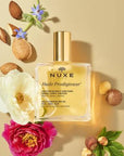 Nuxe Huile Prodigieuse Multi-purpose Dry Care Oil for Skin & Hair - 3.38 fl oz, Natural & Paraben-Free Nuxe Huile Prodigieuse Dry Care Oil - Natural & Paraben-Free Nuxe Huile Prodigieuse, multi-purpose dry care oil, natural skincare, paraben-free skincare, hair care oil, skin nourishment, moisturizing oil, dry skin care, cruelty-free, gentle skincare, argan oil, almond oil, sesame oil, Vitamin E, Orange Blossom fragrance, Magnolia scent, Vanilla fragrance