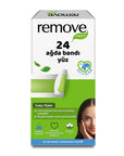 Remove Care Facial Wax Strips - 24 Count, Easy Hair Removal for Smooth Facial Skin - Skin Care