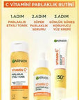 Garnier Vitamin C Brightening Toner - Achieve Glowing, Even Skin Tone - Refreshing Facial Treatment, All Skin Types - 120ml Garnier Vitamin C Toner: Brighten & Even Skin Tone Vitamin C toner, Skin brightening toner, Facial toner for glowing skin, Toner for even skin tone, Refreshing facial toner, Garnier Vitamin C toner, Toner for all skin types, Vitamin C skincare, brightening, even skin tone, radiance, lemon extract, purifying, all skin types, skincare, beauty, facial treatment, toner, Ascorbyl Glucoside,