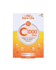 New Life Vitamin C-1000 Plus Dietary Supplement for Immune System Support - 30 Capsules New Life Vitamin C-1000 Plus Immune Support Supplement Dietary Supplement, Vitamin C Supplement, Vitamin D Supplement, Zinc Supplement, Selenium Supplement, Immune System Support, Health Supplement, Vitamin C, Vitamin D, Zinc Picolinate, Selenium, Citrus Bioflavonoids, Health and Wellness, Immune Health, Dietary Support