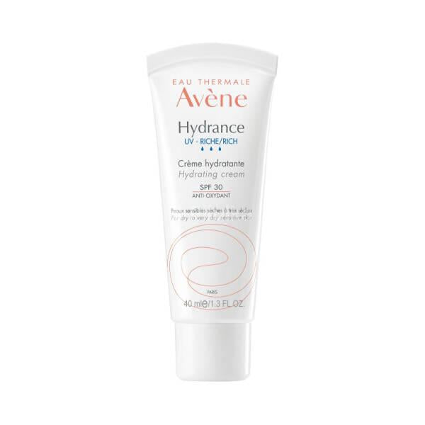 Avene Hydrance UV Rich SPF30 Cream 40ml - Moisturizing Sunscreen for Dry Sensitive Skin Avene Hydrance UV Rich SPF30 Cream - Dry Skin Sunscreen Avene Hydrance UV Rich SPF30 Cream, Sunscreen moisturizer for dry sensitive skin, SPF30 face cream, Avene Thermal Spring Water skincare, Moisturizing sunscreen cream, dry skin relief, sensitive skin care, sun protection, hydration, skincare, cosmetics, face moisturizer, gentle skincare
