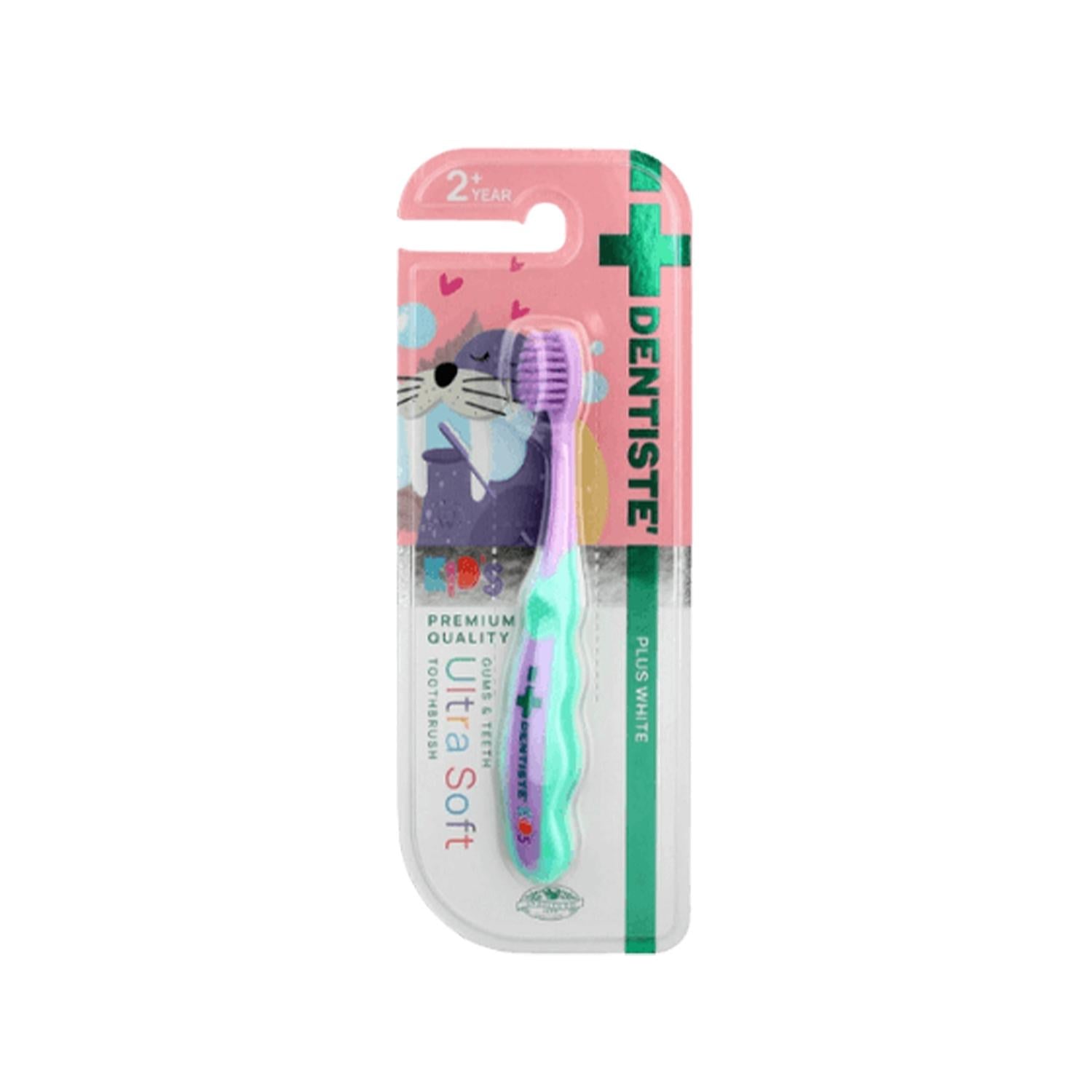 Dentiste Kids Plus White: Ultra Soft Toothbrush for Toddlers & Children - Gentle Dental Care Dentiste Kids Toothbrush: Ultra Soft for Gentle Cleaning Kids toothbrush, Children's toothbrush, Soft toothbrush for kids, Toothbrush for toddlers, Dental care for children, Kids dental care, Toddler toothbrush, Ultra soft toothbrush, Gentle toothbrush, Children's oral hygiene, Oral care for kids, Toothbrush for sensitive gums, Green toothbrush, +2 years toothbrush, Dental health, Baby toothbrush, Child toothbrush,