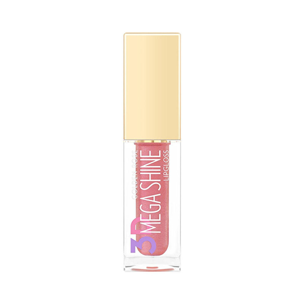 Golden Rose 3D Mega Shine Lip Gloss: Volumizing, Moisturizing, Non-Sticky High-Shine Lip Gloss for Fuller, Plumper Lips Golden Rose Lip Gloss: Mega Shine, Plumping, & Moisturizing lip gloss, mega shine lip gloss, plumping lip gloss, moisturizing lip gloss, shimmery lip gloss, non-sticky lip gloss, jojoba oil lip gloss, vitamin E lip gloss, lip makeup, high shine lip gloss, volumizing lip gloss, hydrating lip gloss, glossy lips, plump lips, lip care, cosmetic, beauty, makeup, women's makeup, lip glosses, lip
