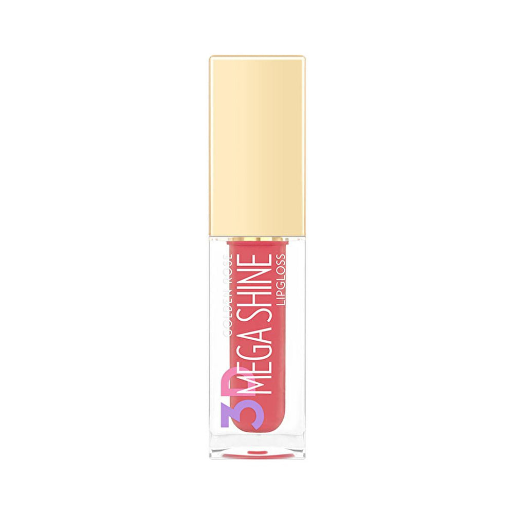 Golden Rose 3D Mega Shine Lip Gloss - Moisturizing, Shiny, and Nourishing Lip Care with Jojoba Oil - Lip Gloss