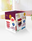 Decobella Breakfast Set - 3 Piece Serving Dishes with Lids, Food Storage, Dishwasher Safe Kitchenware