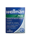Vitabiotics Wellman 70+ Dietary Supplement for Men Over 70 - Multivitamin for Elderly Men with Ginseng, Coenzyme Q10, and Lutein Vitabiotics Wellman 70+ - Multivitamin for Men Over 70 Vitabiotics Wellman 70+, Dietary Supplement for Men Over 70, Multivitamin for Elderly Men, Men's Health Supplements, Vitamin and Mineral Supplement, Ginseng Supplement, Coenzyme Q10, Lutein, Prostate Health, Heart Health, Energy Supplement, Anti-Aging Supplement, Men's Health, Elderly Care, Nutritional Supplement, Health and W