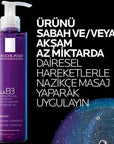 la roche posay mela b3 cleansing gel 200ml, close up of la roche posay cleansing gel bottle, application of mela b3 gel on skin La Roche Posay Mela B3 Cleansing Gel - Dark Spot Treatment | 200 ml La Roche Posay Mela B3 Cleansing Gel - Dark Spot Treatment la-roche-posay, mela-b3, cleansing-gel, dark-spot-treatment, skincare, sensitive-skin, facial-cleanser, niacinamide, daily-use, ai-generated