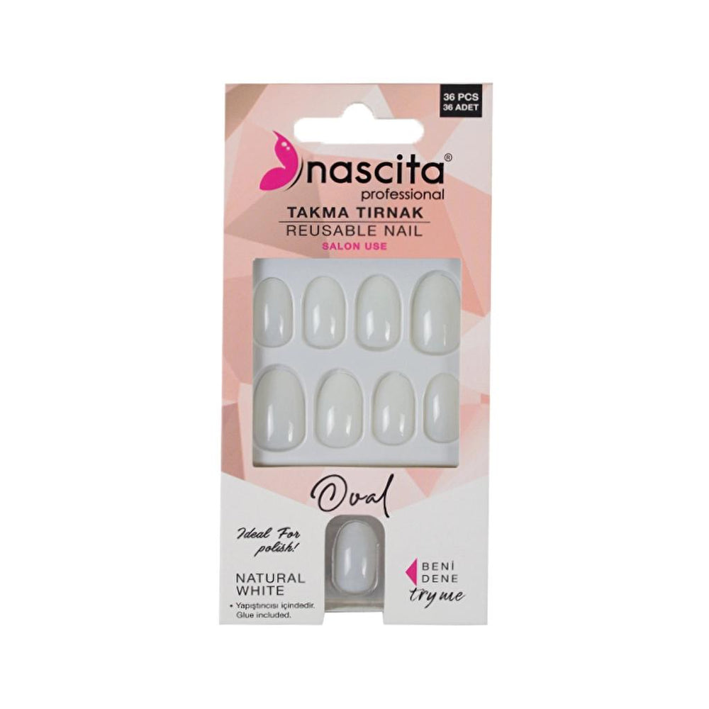 Nascita Oval Press-On False Nails 36 Count