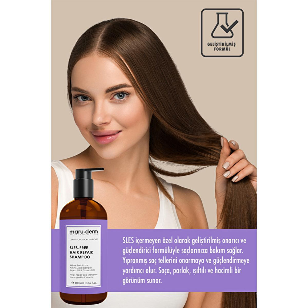 Maruderm Sulfate-Free Shampoo with Argan Oil & Coconut Oil for Damaged Hair - 13.53 fl oz - view 5
