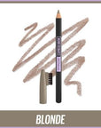 Maybelline New York Express Brow Shaping Pencil - Blonde - Eyebrow Pencil for Fuller Brows Maybelline New York Express Brow Shaping Pencil - Blonde eyebrow pencil, brow shaping, Maybelline New York, Express Brow Shaping Pencil, blonde eyebrow makeup, brow makeup, makeup for blonde hair, natural brow look, dual-ended brow pencil, easy brow shaping, professional brow results, beauty essentials, makeup must-haves, brow grooming, cosmetics, beauty products